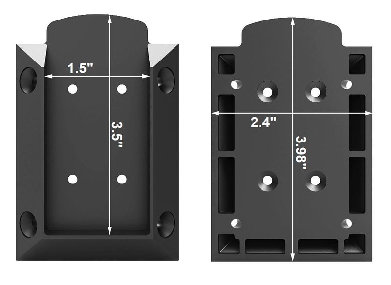 KASTFORCE مجموعة KASTFORCE من 20 قطعة من موصلات درابزين الشرفات مع 160 قطعة من البراغي المقاومة للصدأ لأعمدة الدرابزين الخشبية مقاس 2x4 (1.5x3.5)، موصلات أقواس درابزين الشرفات، متوفرة لزوايا درابزين مختلفة KF4013 - Image 2